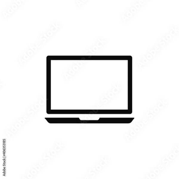 Obraz Digital devices laptop vector icon eps