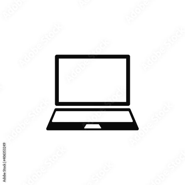 Obraz Digital devices laptop vector icon eps