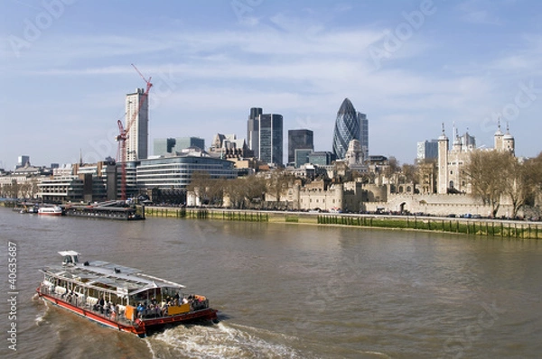 Obraz Battello sul Tamigi