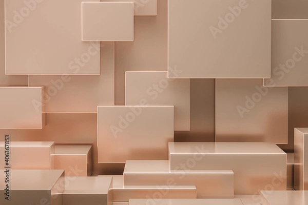 Fototapeta Shiny champagne color scene for placing items or product