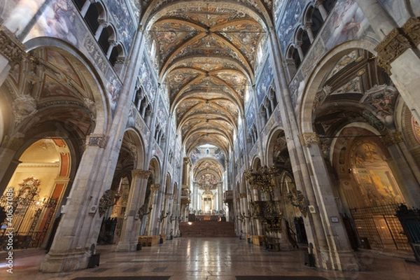 Fototapeta Duomo of Parma, interior