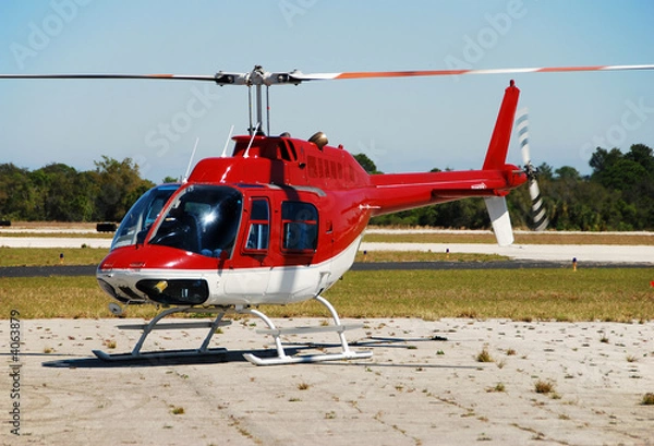 Obraz Lekki helikopter Bell 206