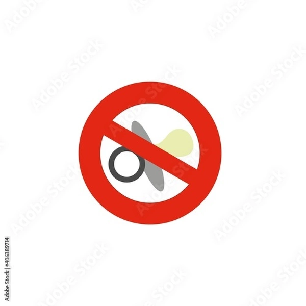 Obraz picture, not for children, children are forbidden vector