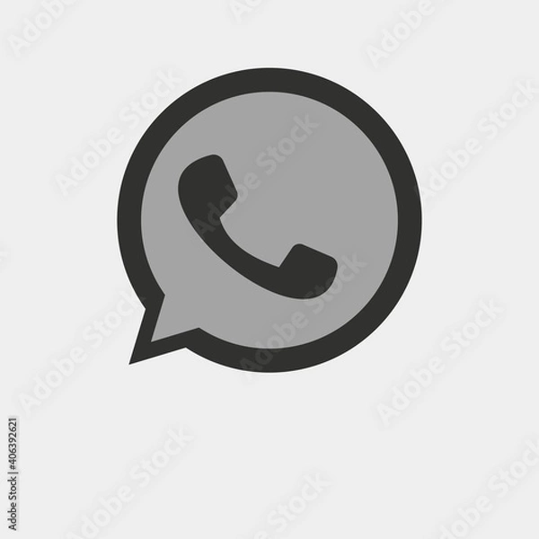 Obraz picture, handset, vector on white background