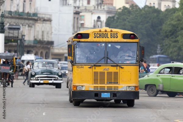 Obraz School Bus on Havana
