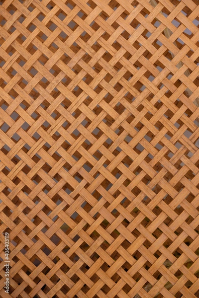 Fototapeta Machine pattern made from wood.