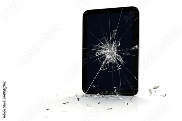 Obraz Tablet-PC Touchscreen Glasbruch 3D