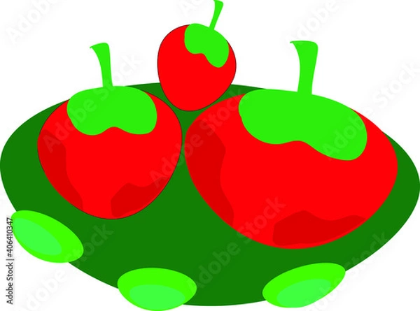 Fototapeta illustration of an apple