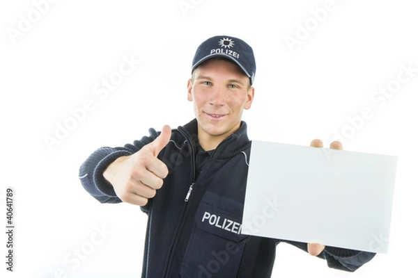 Fototapeta Polizei in Uniform