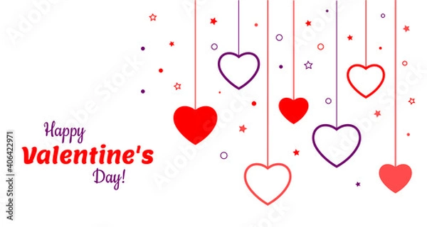 Obraz Valentines day card heart