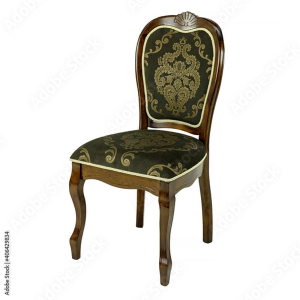 Obraz brown chair on white background