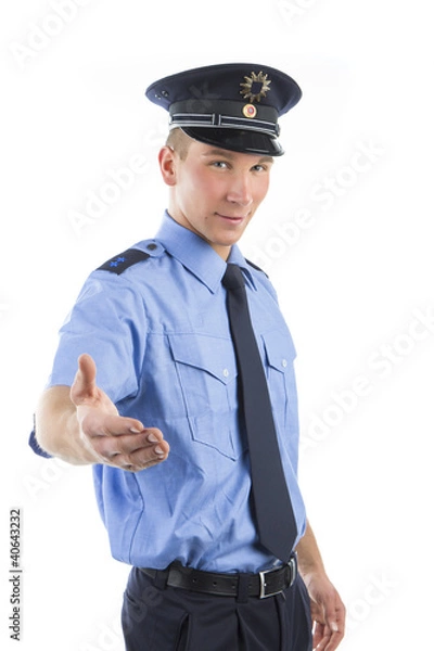 Fototapeta Polizei in Uniform