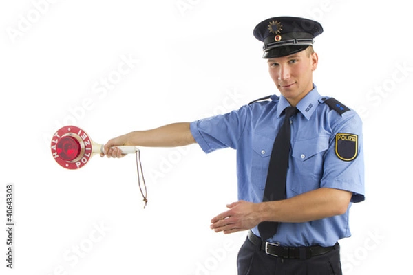 Fototapeta Polizei in Uniform
