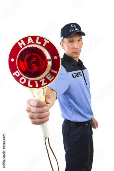 Fototapeta Polizei in Uniform