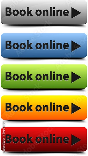 Fototapeta Book online button