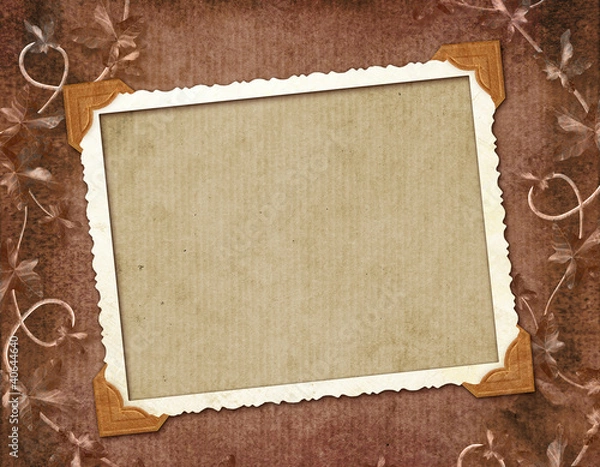 Fototapeta Framework for photo or congratulation.