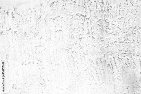 Obraz White Grunge Stucco Wall Texture Background with Light Leak from the Light.