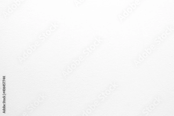 Fototapeta White Concrete Wall Texture Background with Light Beam from the Top, Suitable for Backdrop and Mockup.
