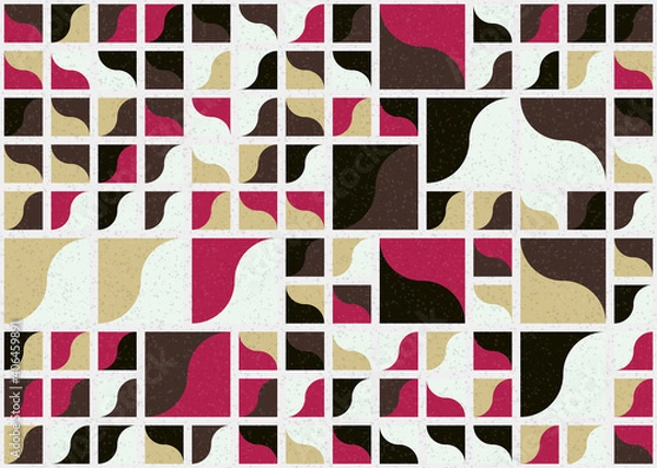 Fototapeta Abstract Geometric Pattern generative computational art illustration