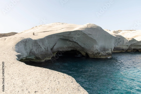 Obraz cliffs at Sarakiniko beach on Milos island, Greece