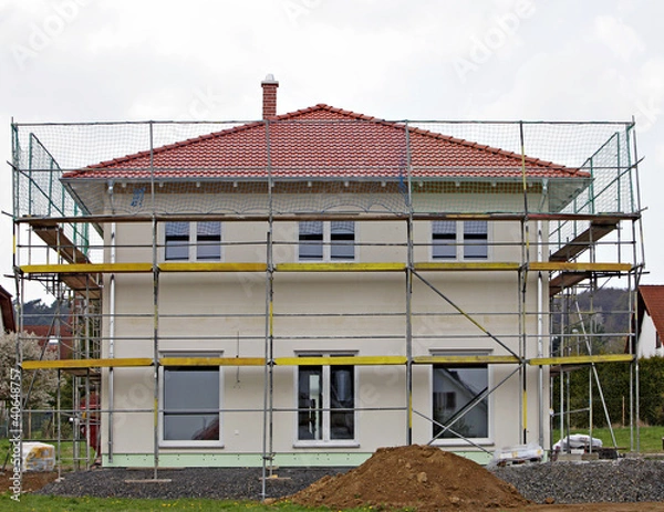 Obraz haus im bau