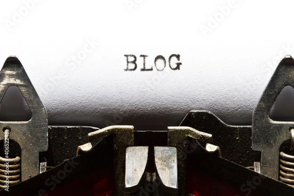 Obraz typewriter with text blog