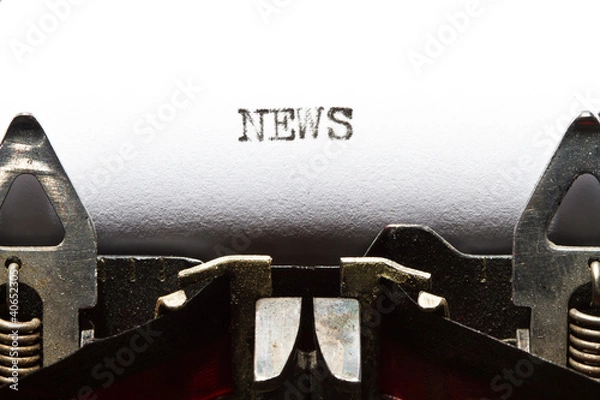 Obraz typewriter with text news