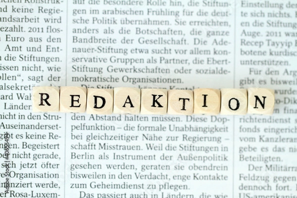 Fototapeta Redaktion