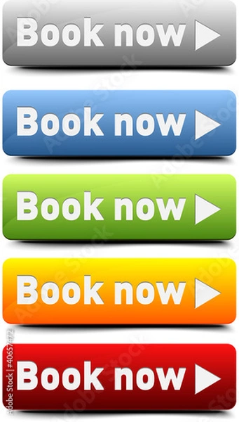 Fototapeta Book now button