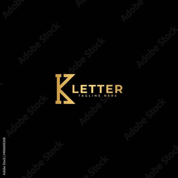 Fototapeta Letter K. Elegant logotype vector. Minimalist concept