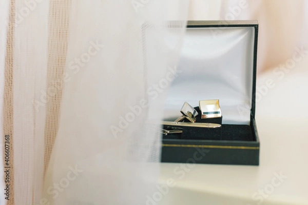 Obraz Cufflinks in box