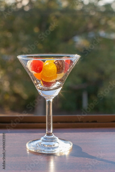 Obraz キャンディーの入ったグラス