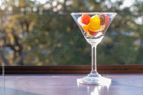 Obraz キャンディーの入ったグラス