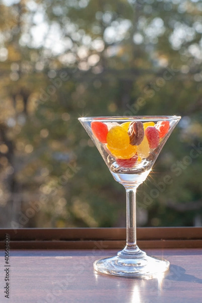 Obraz キャンディーの入ったグラス