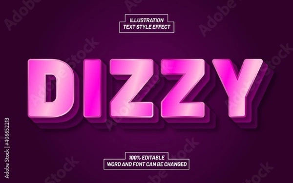 Obraz Dizzy Text Style Effect