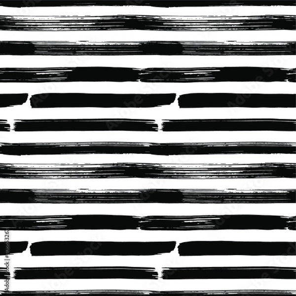 Obraz Sketchy Seamless Brush Lines Pattern