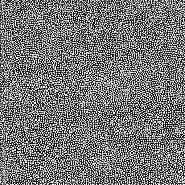 Obraz Australian aboriginal hand drawn seamless vector pattern with dots on black background
