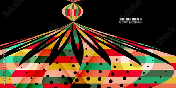 Obraz Geometric colorful abstract background template