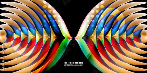 Obraz Geometric colorful abstract background template