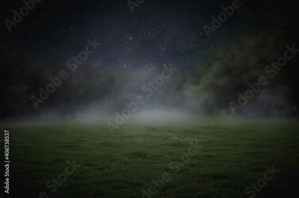 Fototapeta time lapse of clouds in the night