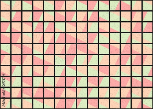 Fototapeta Abstract Geometric Pattern generative computational art illustration