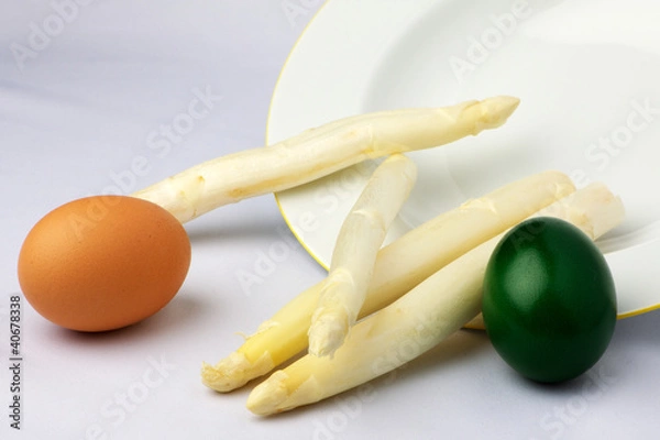 Obraz Eggs and Asparagus