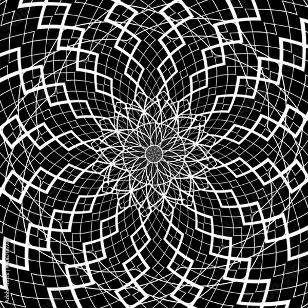 Fototapeta 抽象　曼荼羅　模様　レース