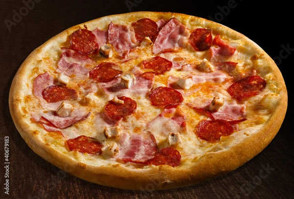 Obraz Pizza misto carne - isolated