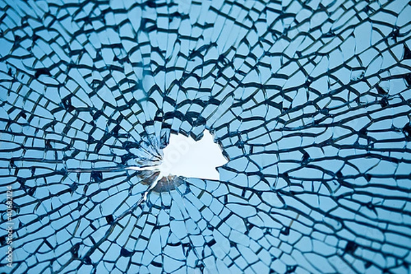 Fototapeta broken glass