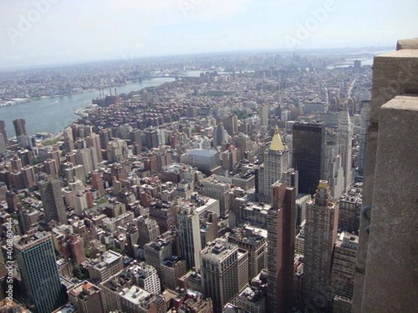 Obraz aerial view city