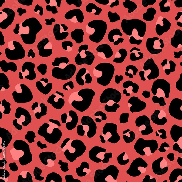 Obraz Seamless pattern Leopard print . Leopard background vector illustration