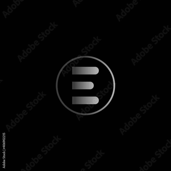Obraz letter E logo illustration