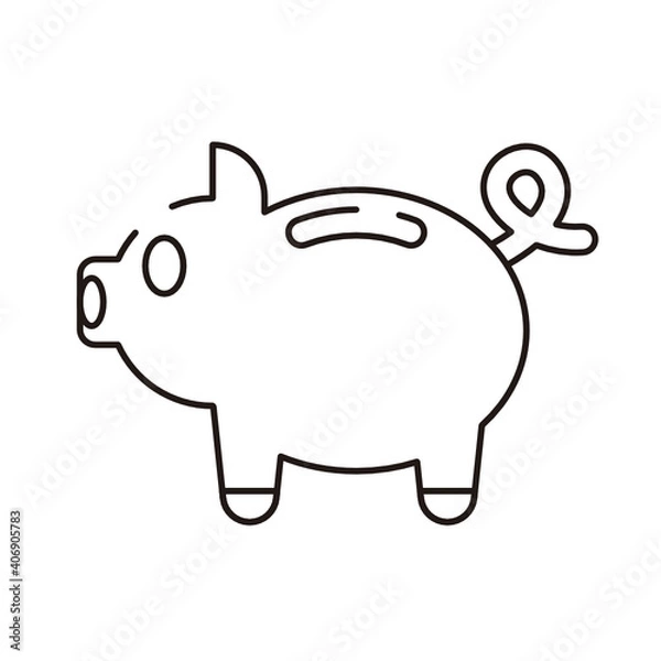 Fototapeta Online shopping vector line icon - app and mobile web responsive