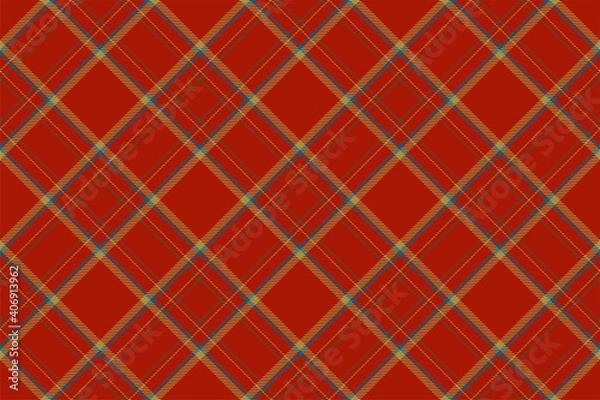Obraz Plaid pattern seamless. Check fabric texture. Stripe square background. Vector textile design.